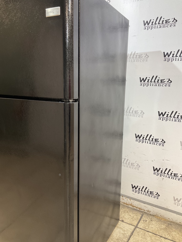 Frigidaire Used Refrigerator Top and Bottom 30x69 (black) 