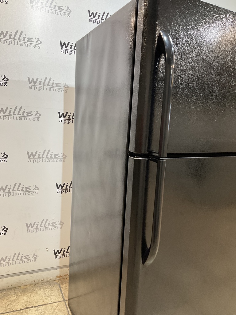 Frigidaire Used Refrigerator Top and Bottom 30x69 (black) 