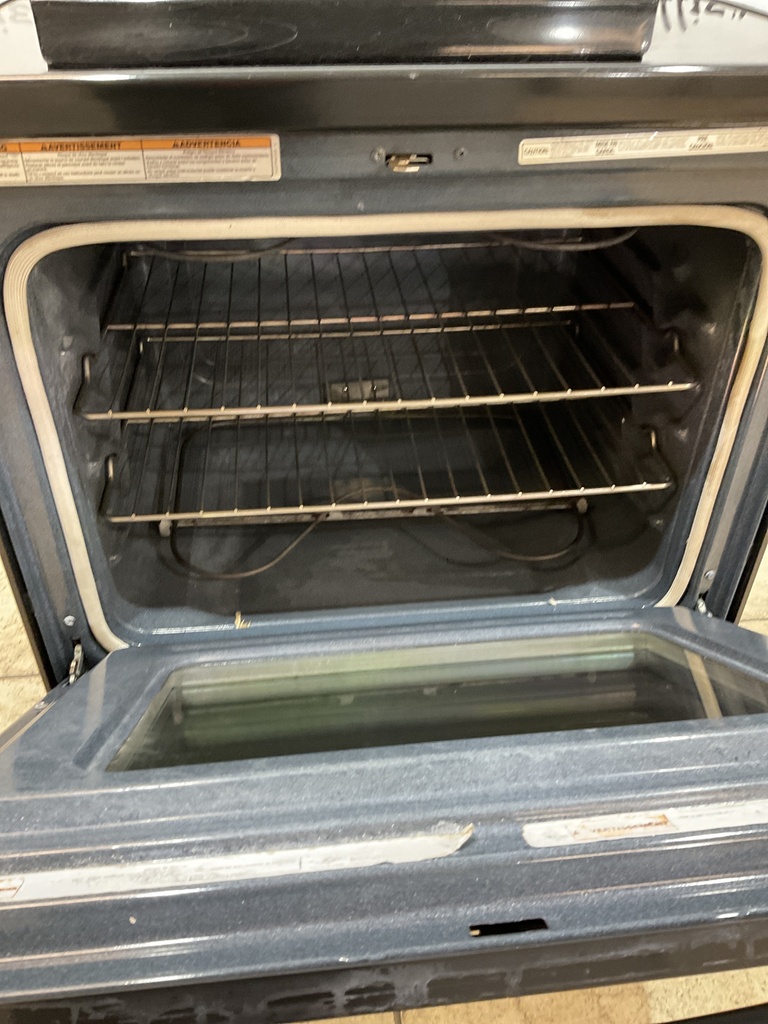 Whirlpool Used Electric Stove 220volts (40/50 AMP) 30inches {no cord} (black) 