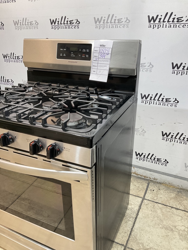 Frigidaire Used Natural Gas Stove 30inches (Stainless Steel) 