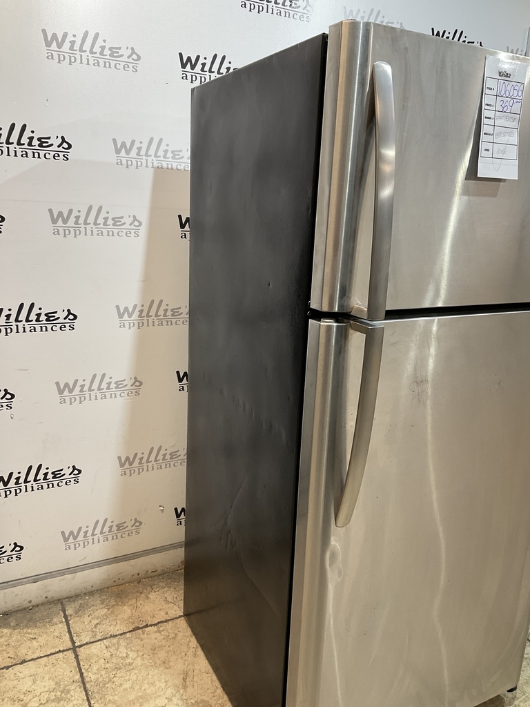 Frigidaire Used Refrigerator Top and Bottom 30x66 (Stainless Steel) 
