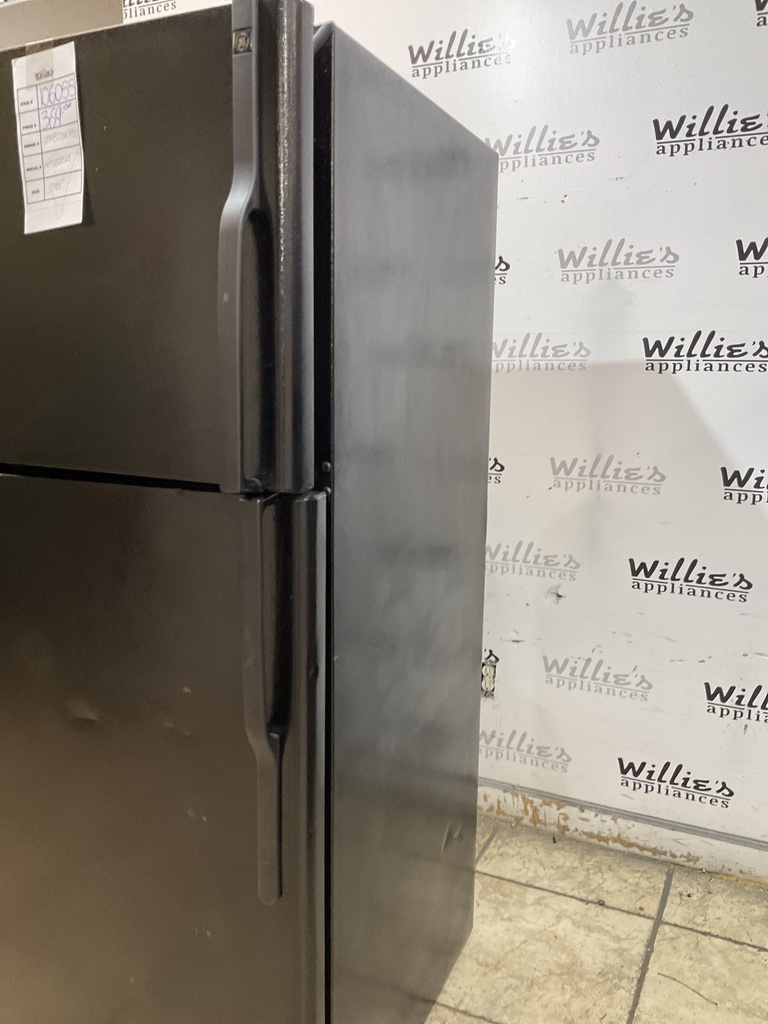 Ge Used Refrigerator Top and Bottom 30x66 1/2” (Black) 