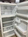 Ge Used Refrigerator Top and Bottom 28x61 1/2” (white) 