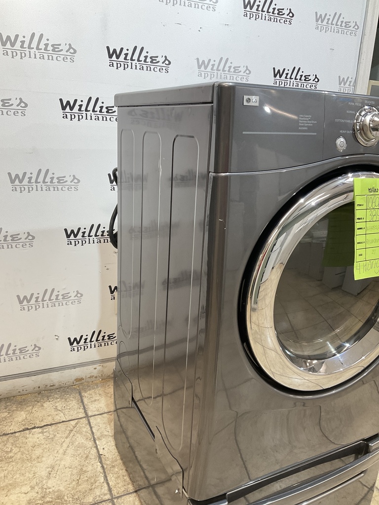 Lg Used Electric Dryer 220volts (30 AMP) 27inches {4 prong} (grey) 