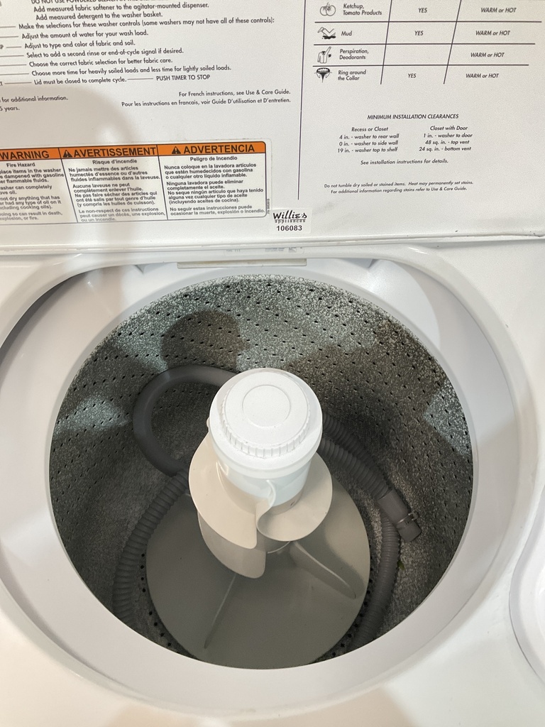 Whirlpool Used Washer Top-load 27inches (White) 