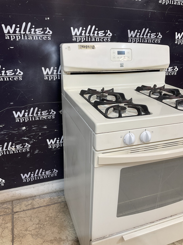 Kenmore Used Gas Propane Stove 30inches (Bisque) 