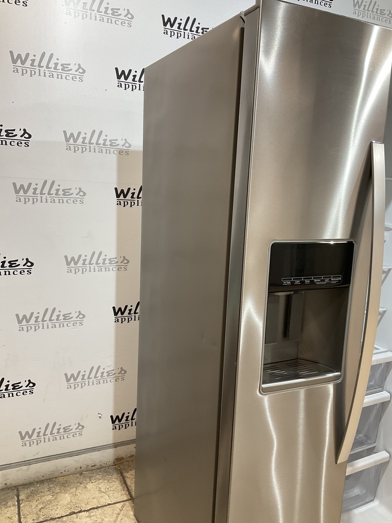 Whirlpool Used Refrigerator Side by Side Counter Depth 36x69 ” (Stainless Steel) 