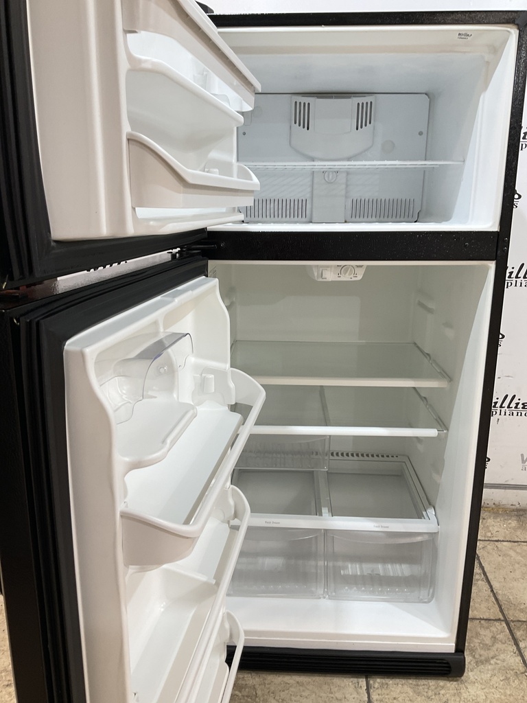 Frigidaire Used Refrigerator Top and Bottom 30x66 (black) 