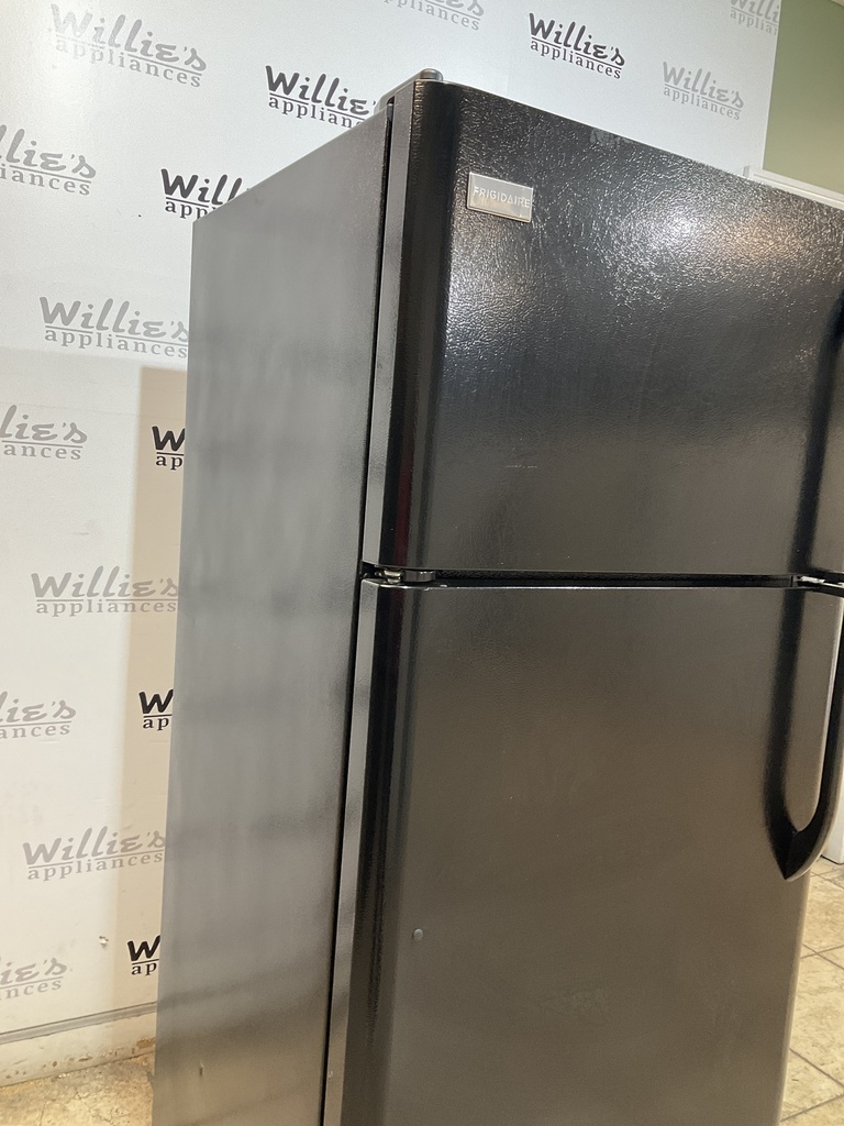 Frigidaire Used Refrigerator Top and Bottom 30x66 (black) 