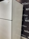 Whirlpool Used Refrigerator Top and Bottom 33x66 (white) 