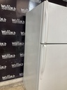 Whirlpool Used Refrigerator Top and Bottom 33x66 (white) 