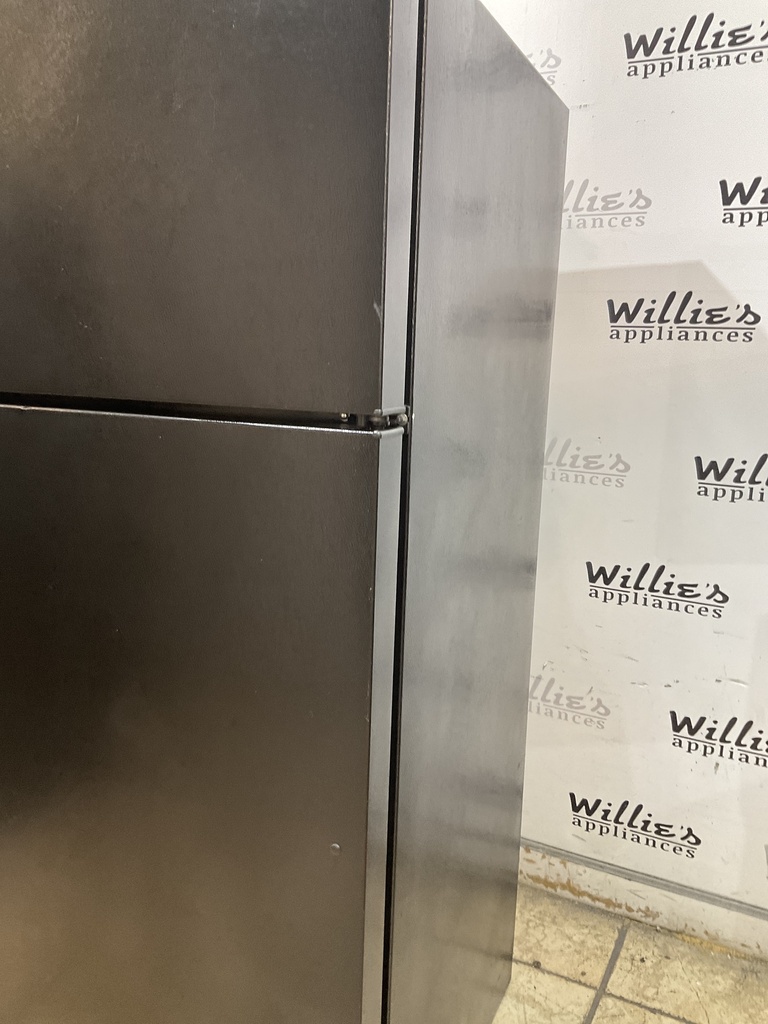 Ge Used Refrigerator Top and Bottom 28x64 1/2” (Black) 