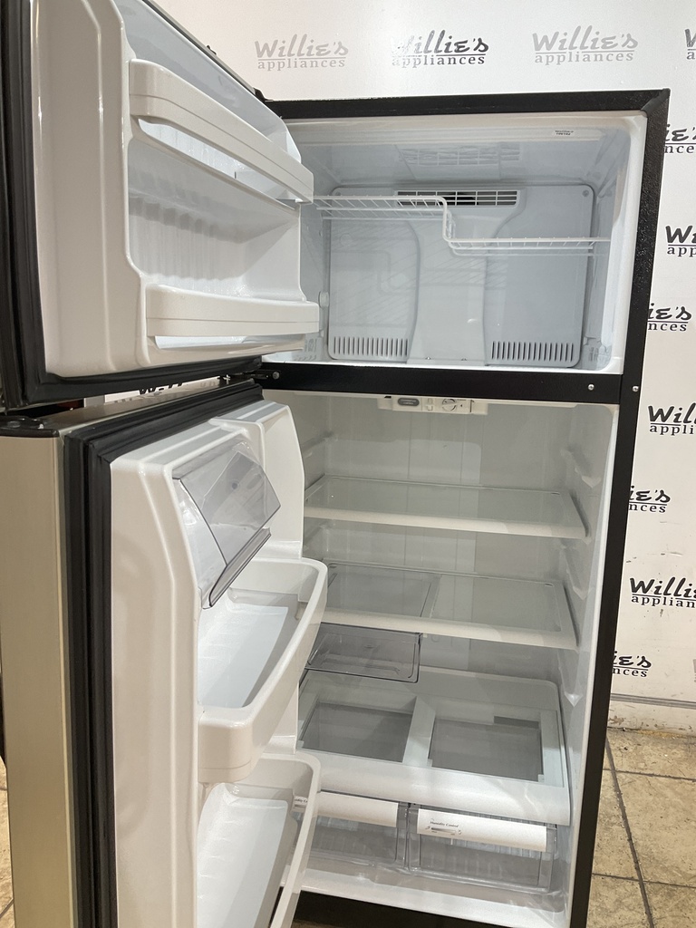 Ge Used Refrigerator Top and Bottom 28x64 1/2” (Stainless Steel)