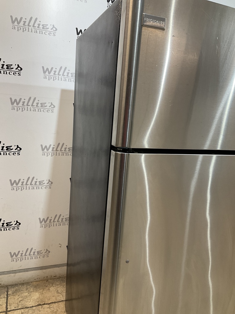 Frigidaire Used Refrigerator Top and Bottom 30x66 (stainless steel) 