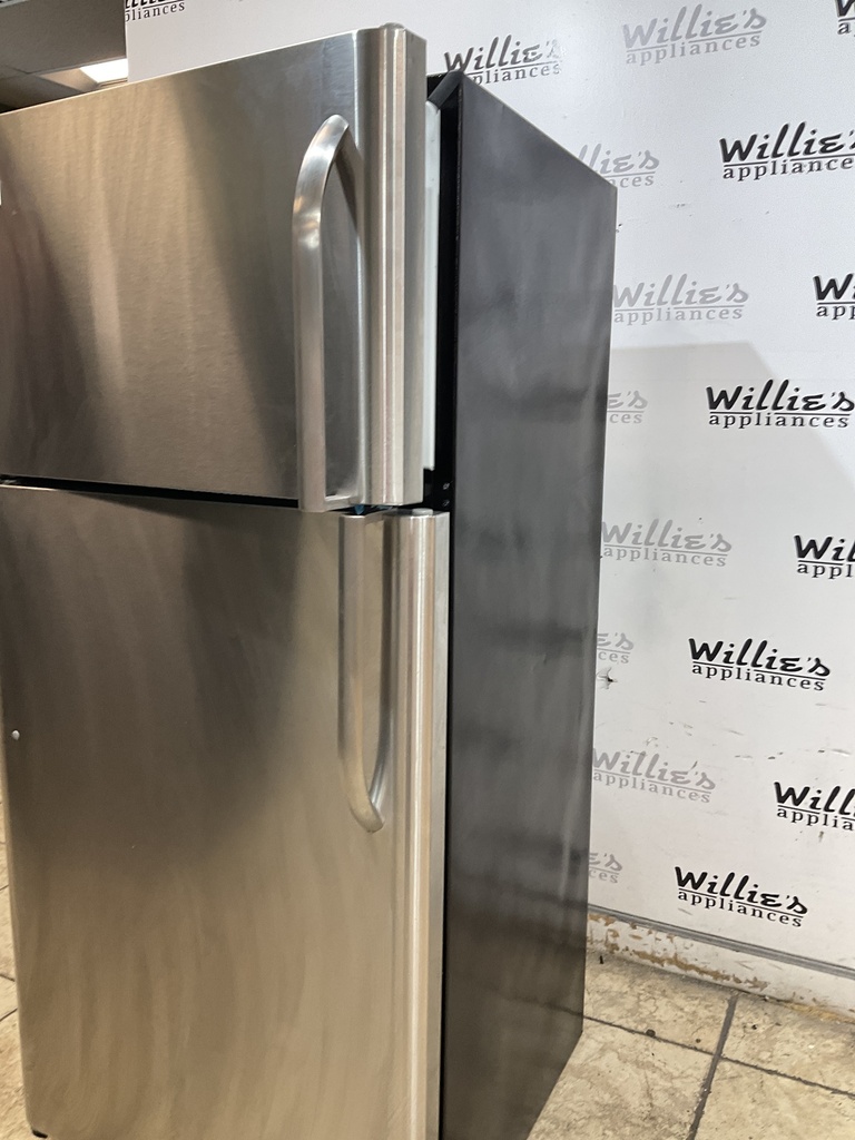 Frigidaire Used Refrigerator Top and Bottom 30x66 (stainless steel) 