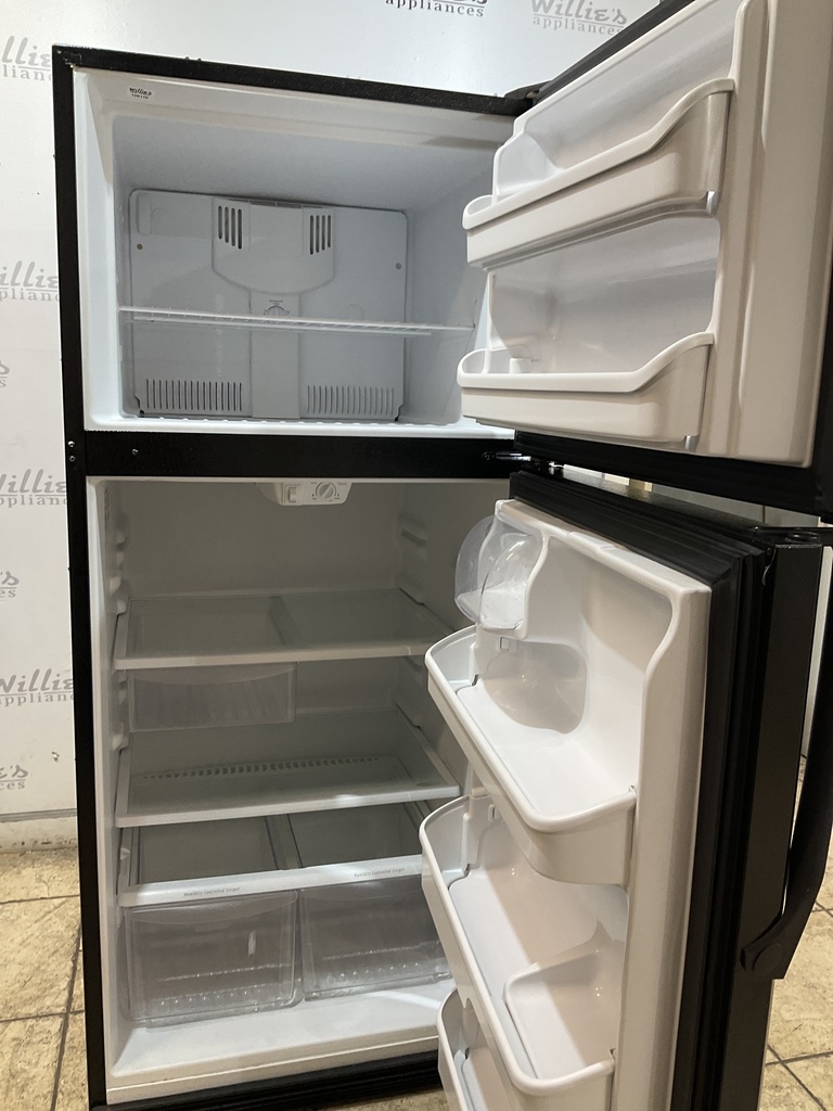 Frigidaire Used Refrigerator Top and Bottom 30x69 (black) 