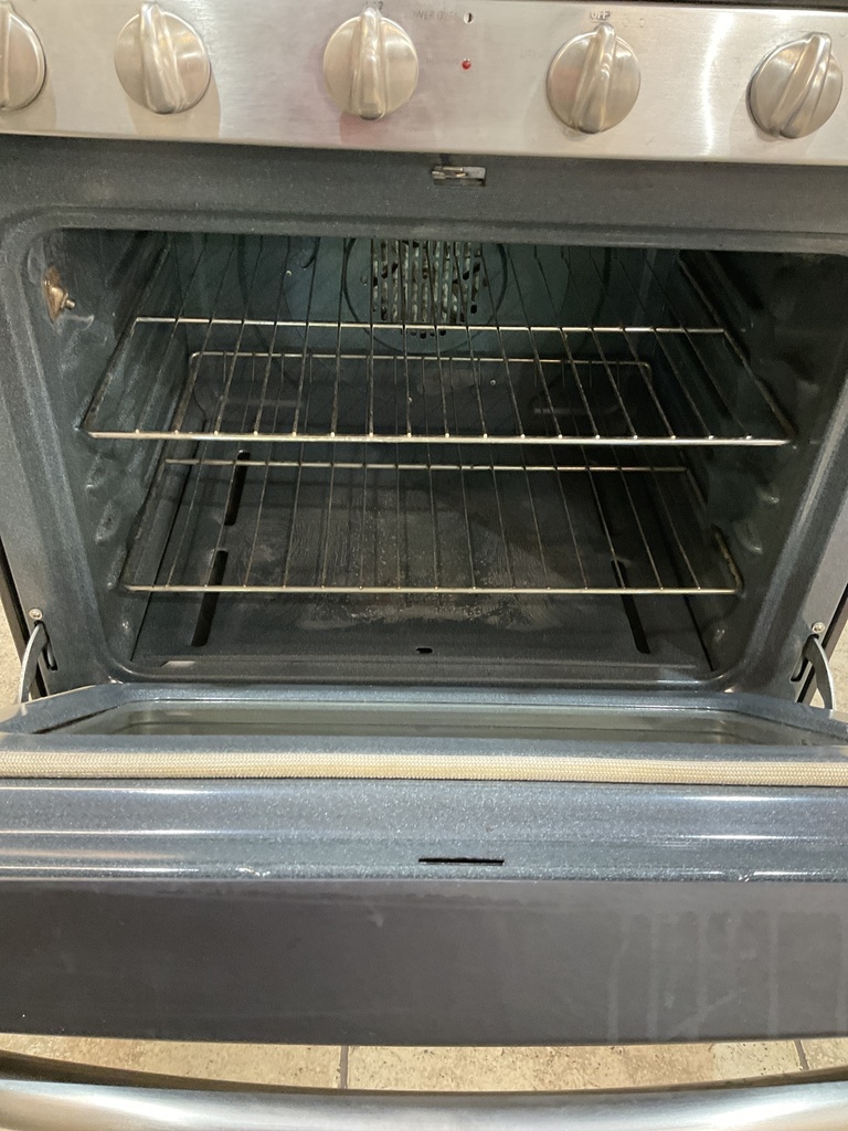 Ge Used Natural Gas Stove Double Oven 30inches (Stainless Steel) 