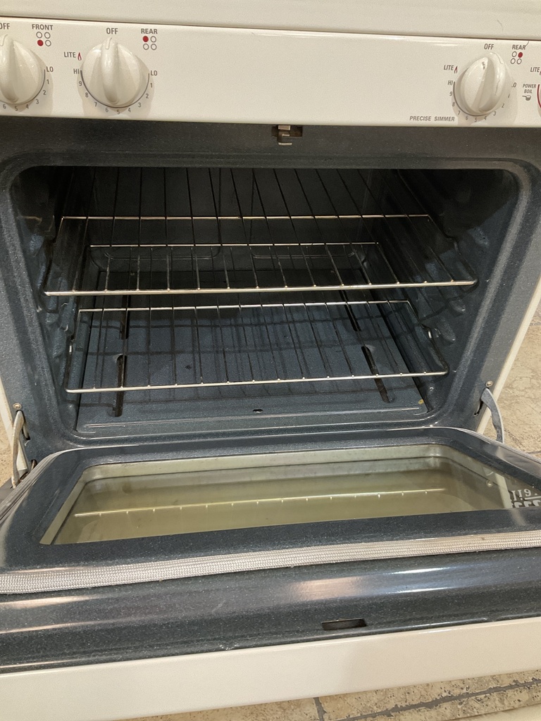 Ge Used Natural Gas Stove 30inches (Bisque) 