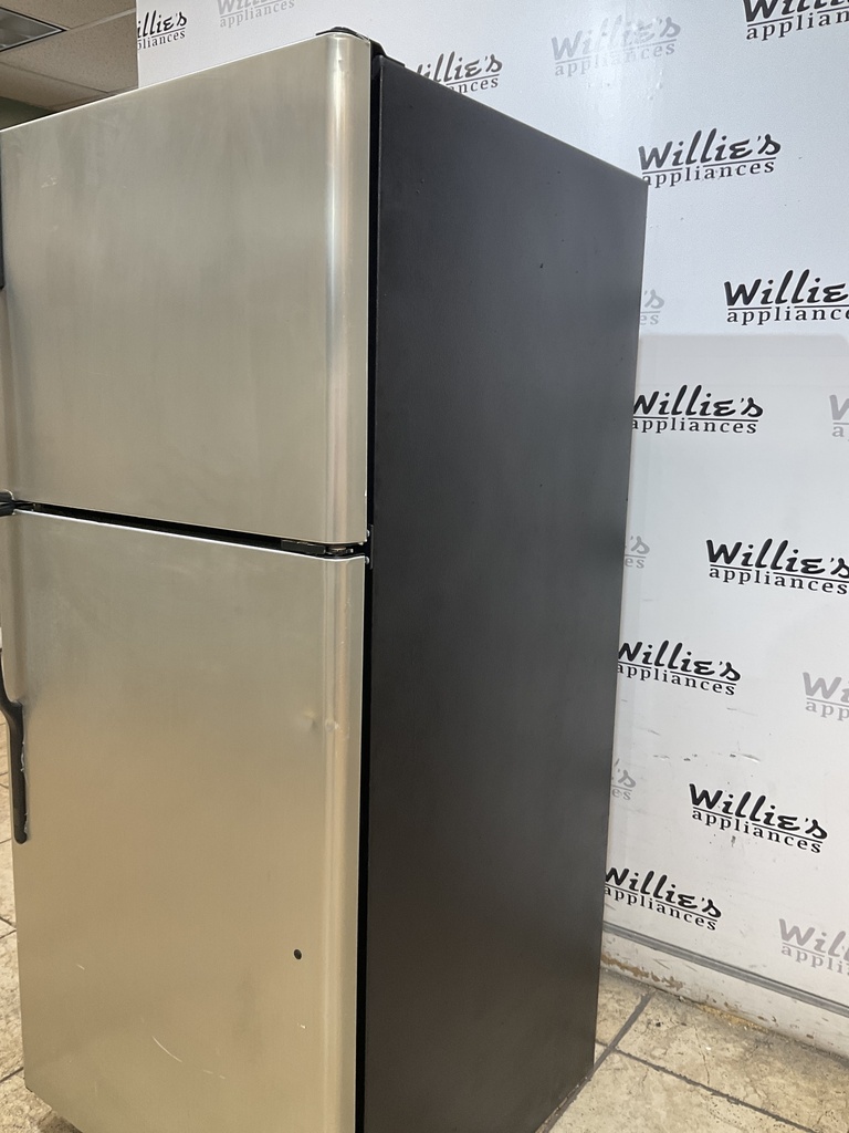 Ge Used Refrigerator Top and Bottom 30x66 1/2” (Stainless Steel) 