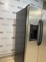 Ge Used Refrigerator Side by Side 36x70 (Stainless Steel) 