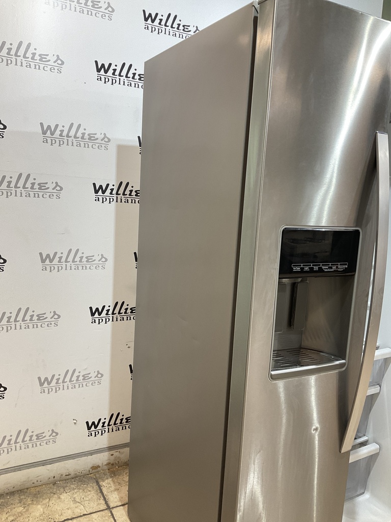 Whirlpool Used Refrigerator Side by Side Counter Depth 36x69 (stainless steel) 