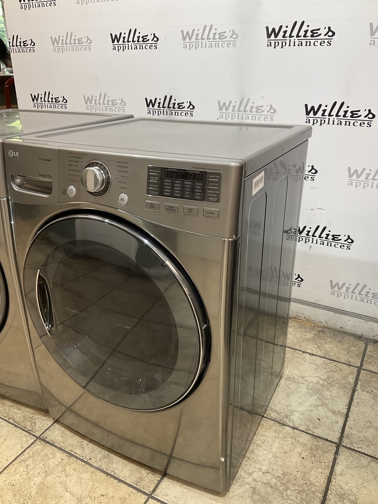 Lg Used Electric Set Washer/Dryer Front-load 220volts (30 AMP) 27inches {4 prong} (Grey) 