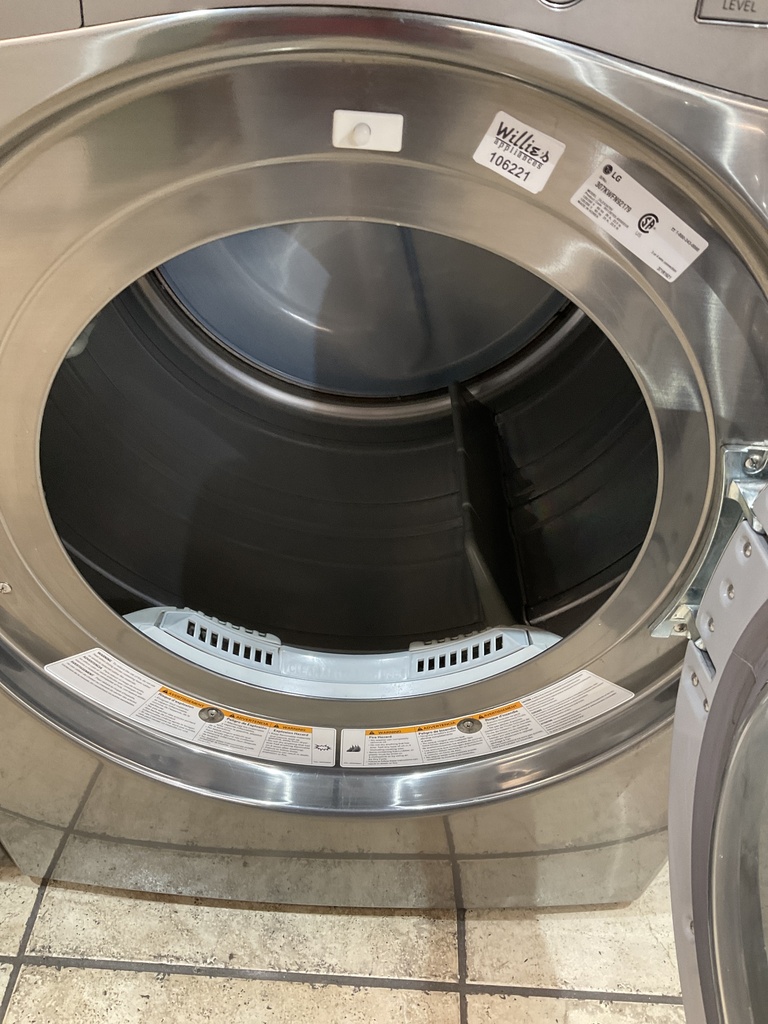 Lg Used Electric Set Washer/Dryer Front-load 220volts (30 AMP) 27inches {4 prong} (Grey) 