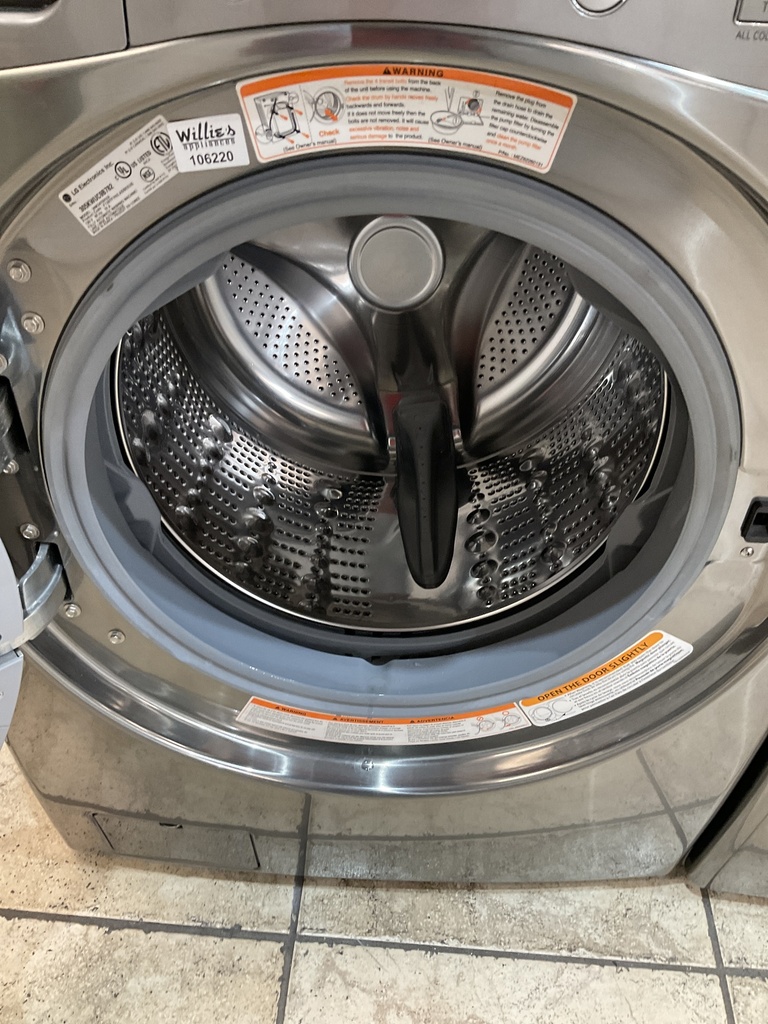 Lg Used Electric Set Washer/Dryer Front-load 220volts (30 AMP) 27inches {4 prong} (Grey) 