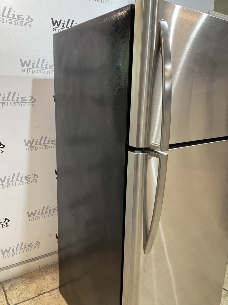 Frigidaire Used Refrigerator Top and Bottom 30x66 (Stainless Steel) 