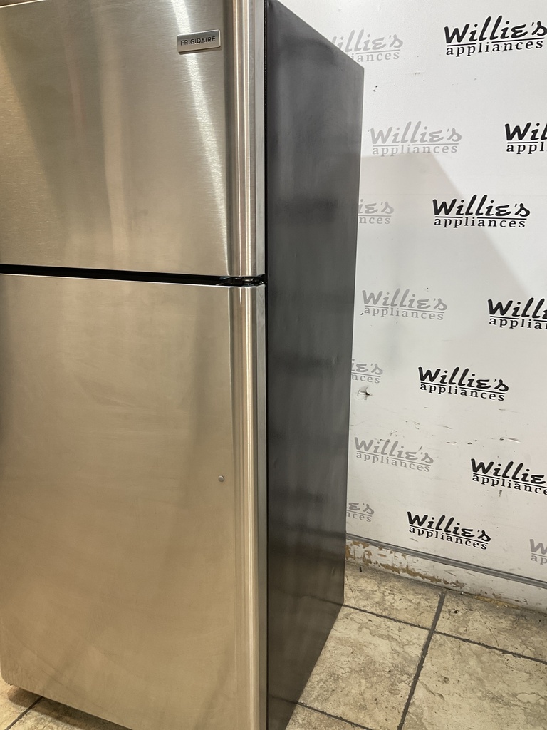 Frigidaire Used Refrigerator Top and Bottom 30x66 (Stainless Steel) 