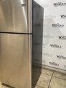 Frigidaire Used Refrigerator Top and Bottom 30x66 (Stainless Steel) 