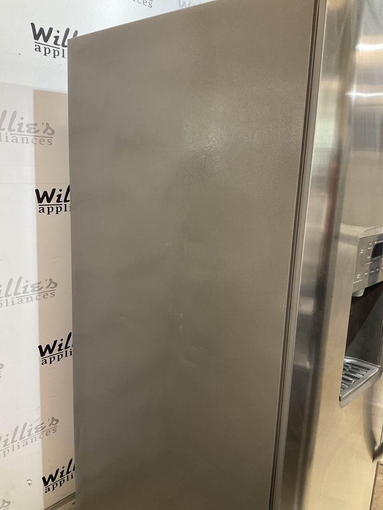 Ge Used Refrigerator Side by Side 36x70 (Stainless Steel) 