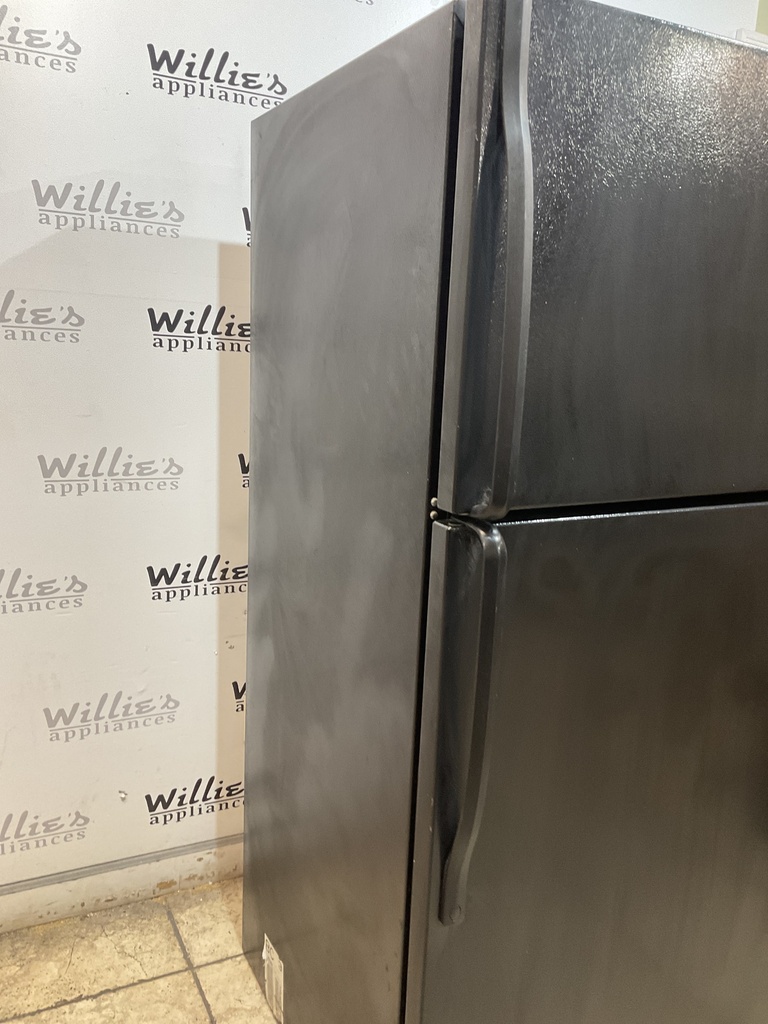 Whirlpool Used Refrigerator Top and Bottom 30x66 (black) 