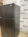 Whirlpool Used Refrigerator Top and Bottom 30x66 (black) 