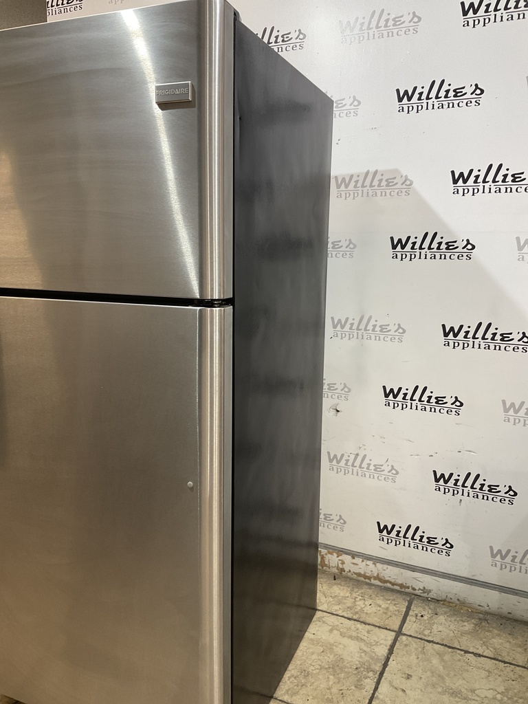Frigidaire Used Refrigerator Top and Bottom 30x69 (Stainless Steel) 
