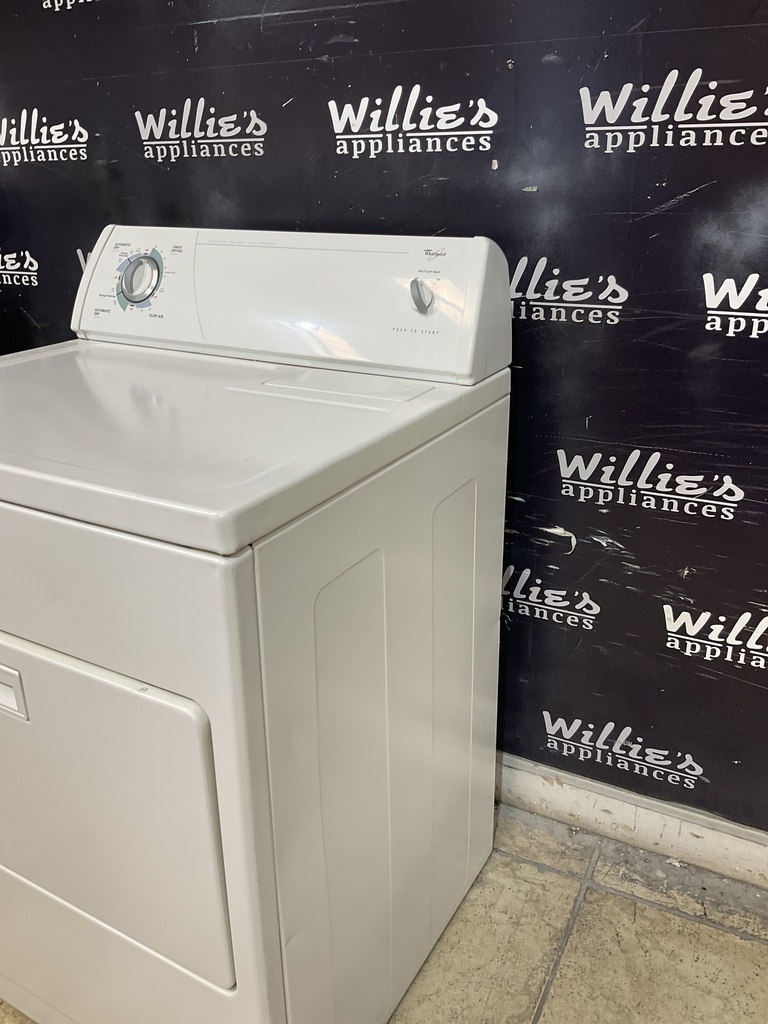 Whirlpool Used Electric Dryer 220volts (30 AMP) 29inches {3 prong} (White) 