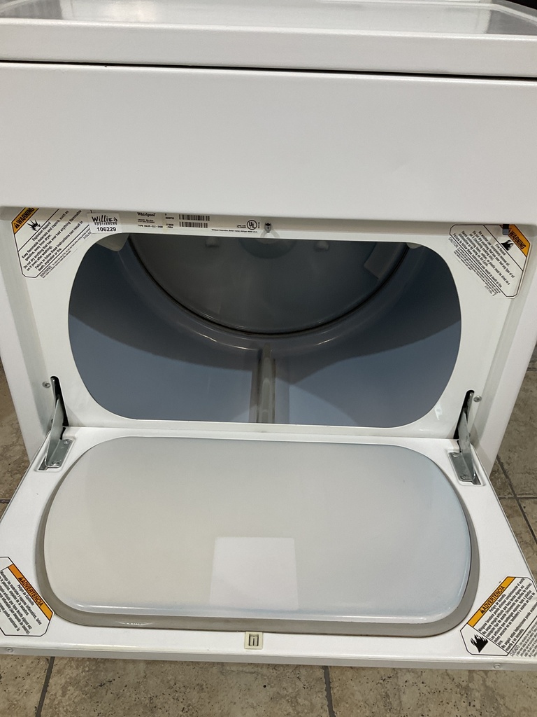 Whirlpool Used Electric Dryer 220volts (30 AMP) 29inches {3 prong} (White) 