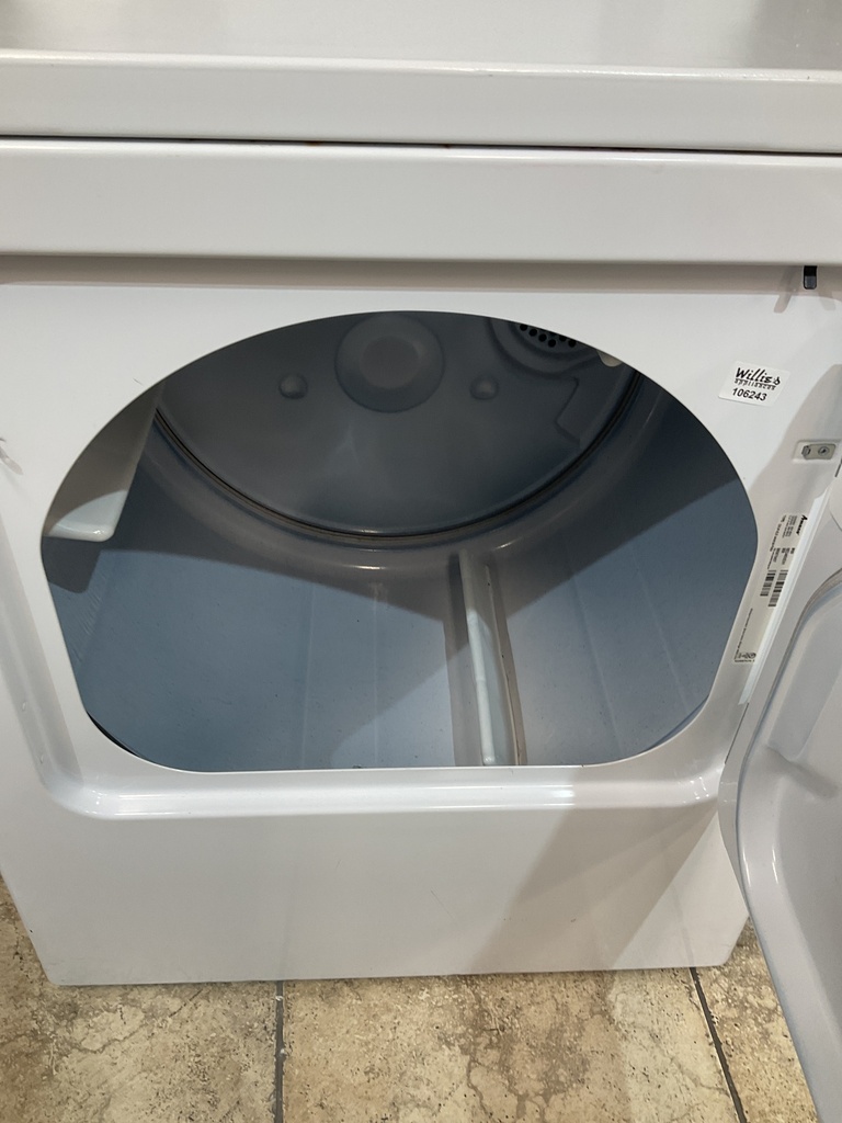Amana Used Electric Dryer 220volts (30 AMP) 29inches {3 prong} (White) 