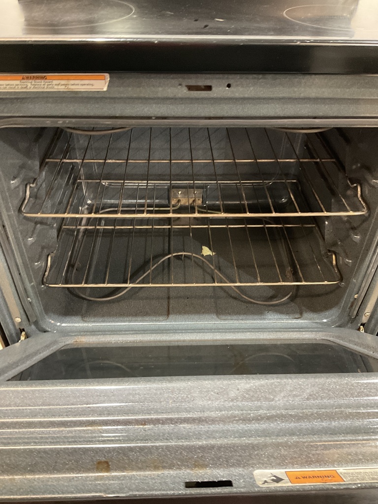 Amana Used Electric Stove 220volts (40/50 AMP) 30inches {no cord} (Stainless steel) 