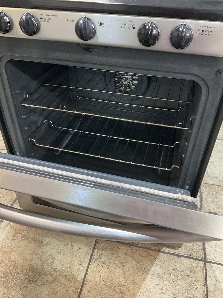 Frigidaire Used Natural Gas Stove Double Oven 30inches (Stainless Steel) 