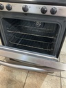 Frigidaire Used Natural Gas Stove Double Oven 30inches (Stainless Steel) 