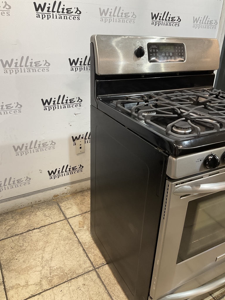Frigidaire Used Natural Gas Stove Double Oven 30inches (Stainless Steel) 