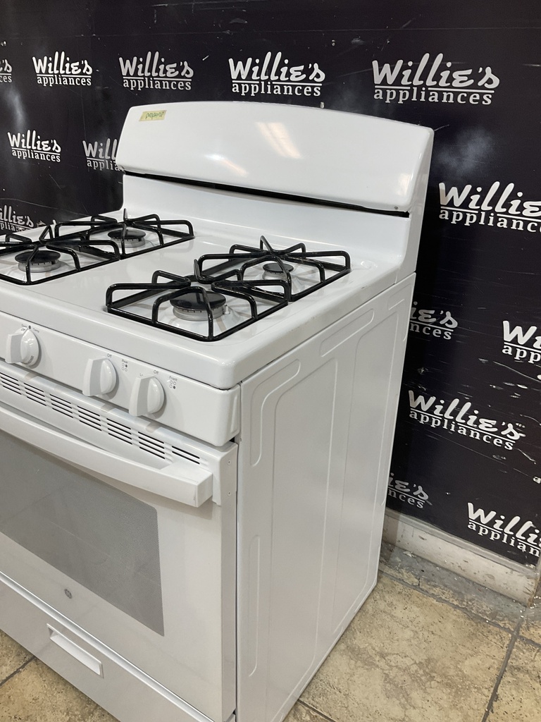 Ge Used Gas Propane Stove 30inches (White) 