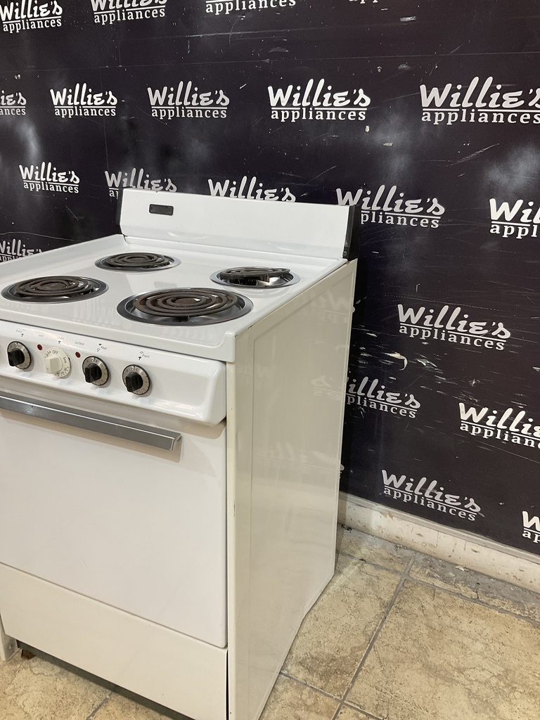 Tappan Used Electric Stove 24inches {3 prong} (white) 