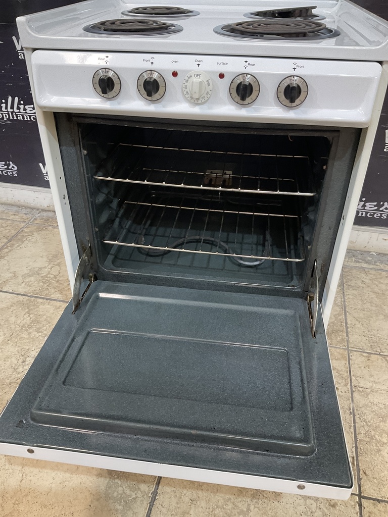 Tappan Used Electric Stove 24inches {3 prong} (white) 