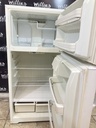 Hotpoint Used Refrigerator Top and Bottom 28x61 1/2” (White) 