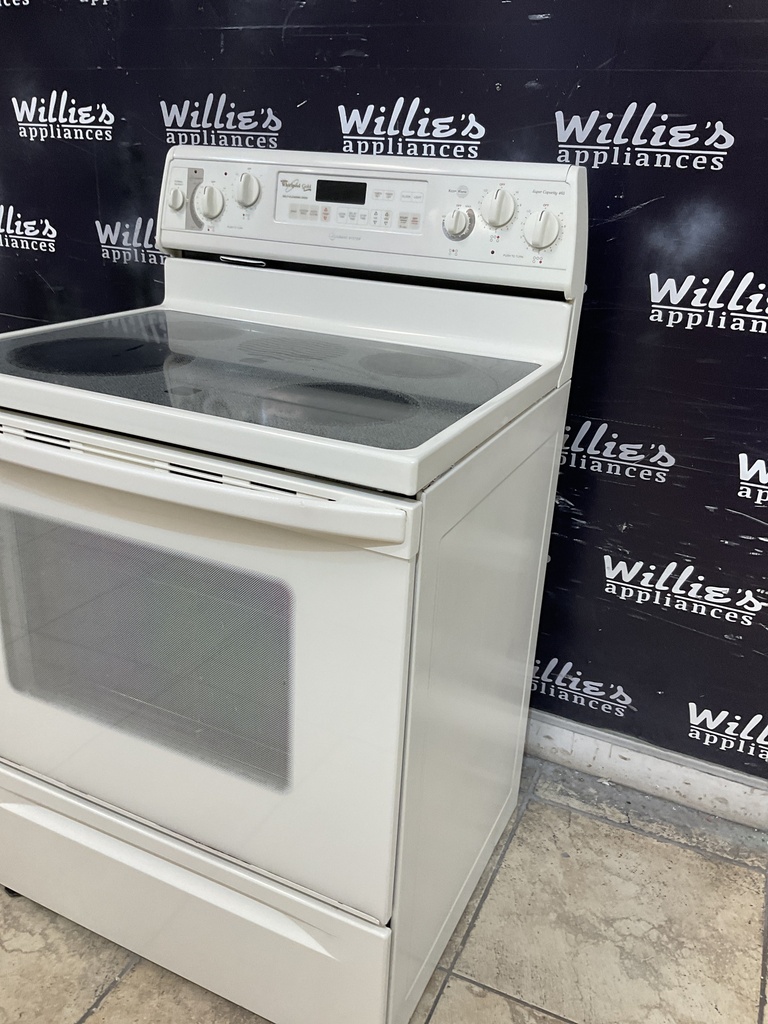Whirlpool Used Electric Stove 220volts (40/50 AMP) 30inches {4 prong} (Bisque) 