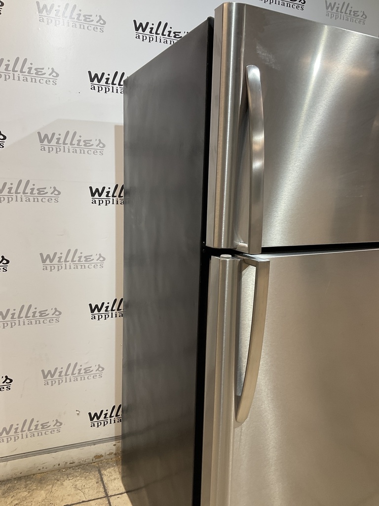 Frigidaire Used Refrigerator Top and Bottom 30x69 (Stainless Steel) 