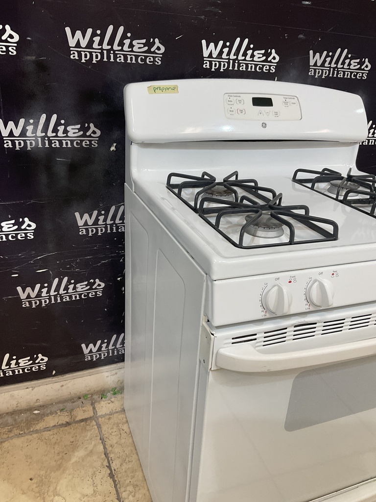 Ge Used Gas Propane Stove 30inches (white) 
