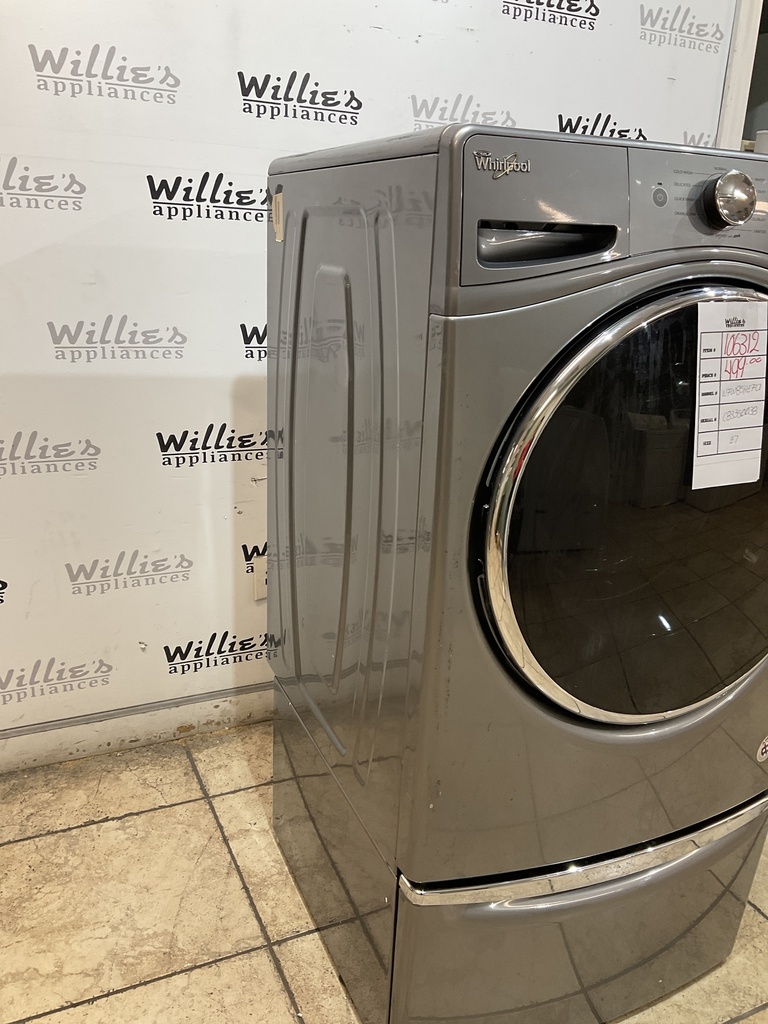 Whirlpool Used Washer Front-load 27inches (Grey) 